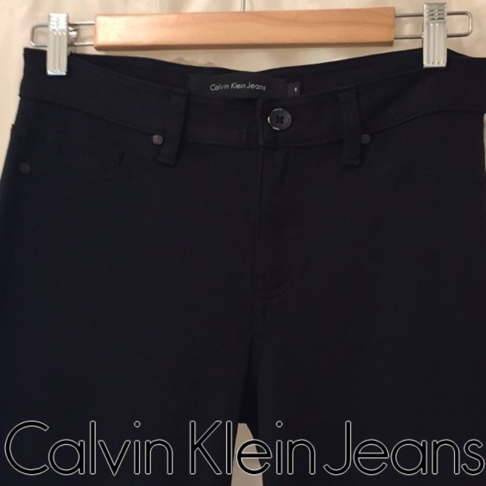 Calvin Klein Black Stretch Low Rise Skinny Jeans
